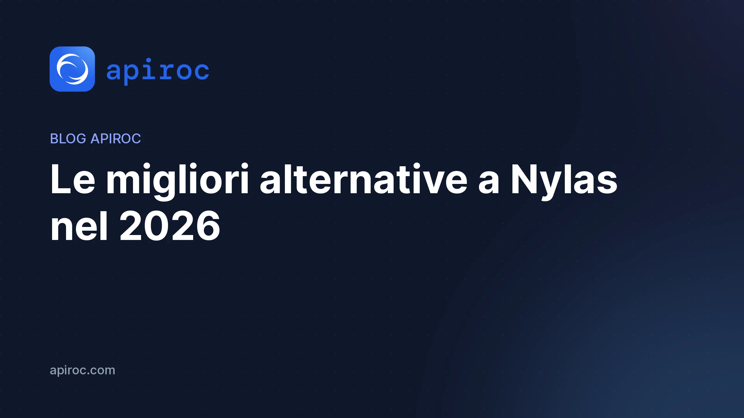 Le migliori alternative a Nylas nel 2026